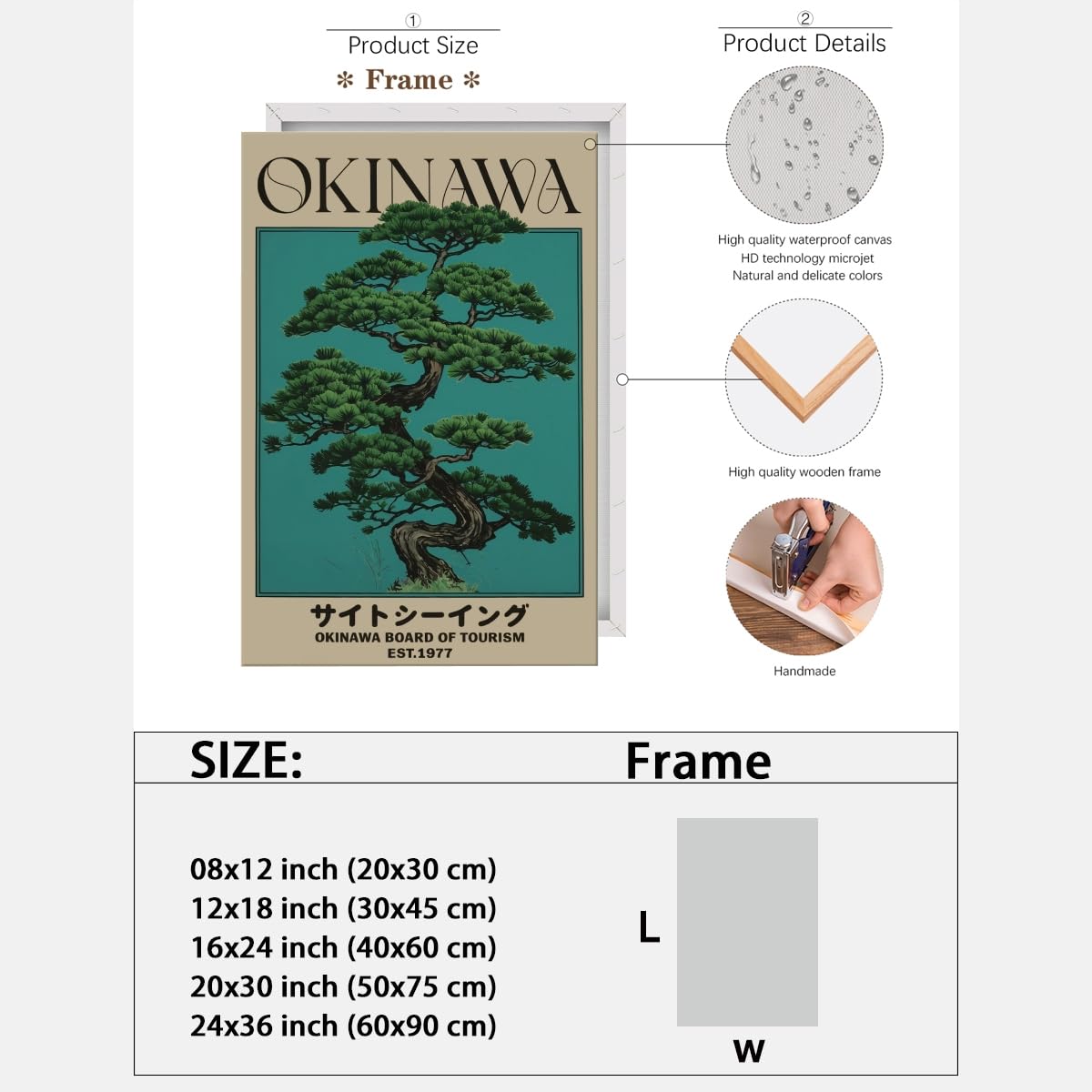 Amazon.com: Retro Okinawa Sightseeing Travel Poster Japanese